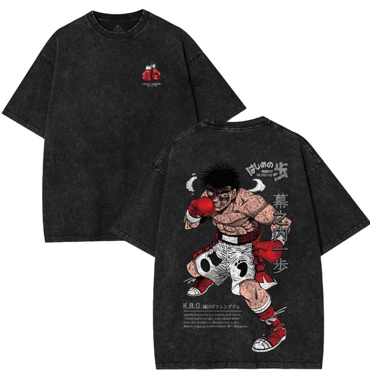 "Dempsey Roll Origin"  – Washed Tee Cotton Menswear Top