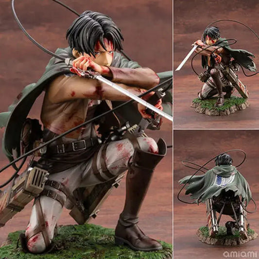 Levi Ackerman Battle Damage Figure 18cm