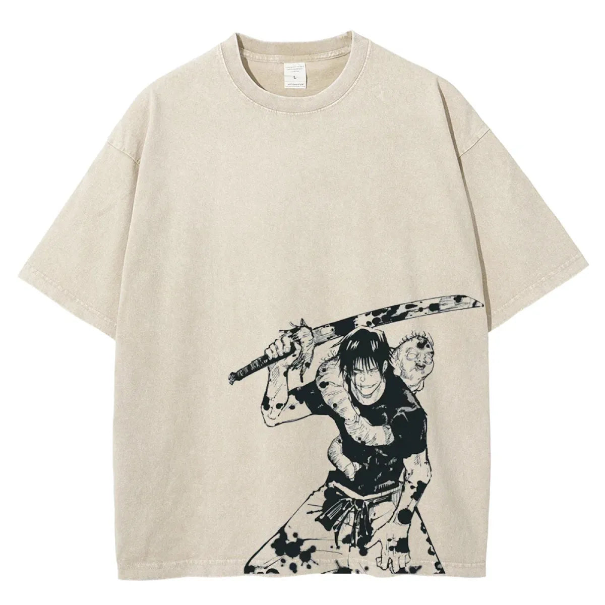 Toji Streetwear Vintage T-shirt - Japanese Anime Graphic Print
